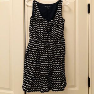 French connection navy and white dress